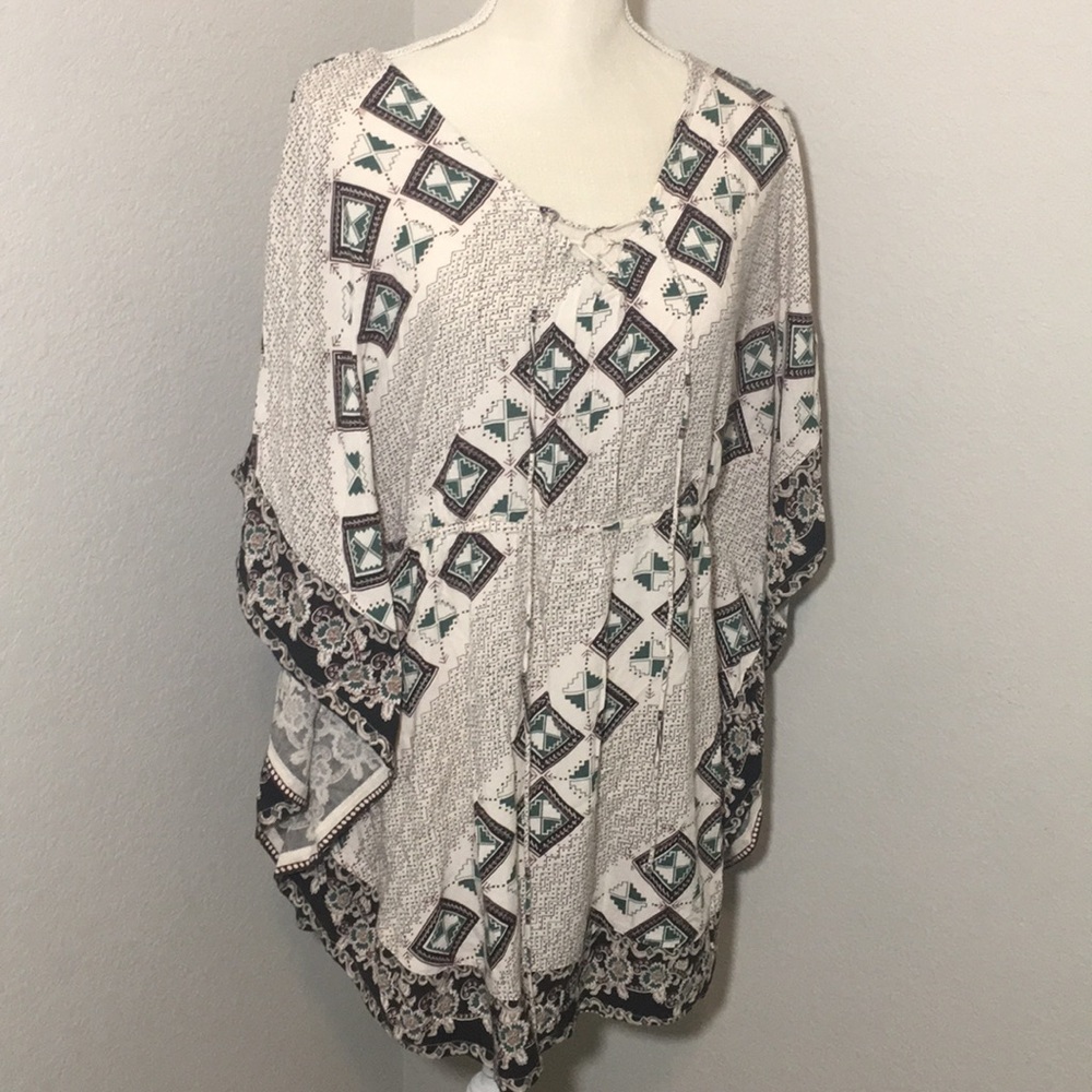 Billabong butterfly sleeve loose dress women’s L